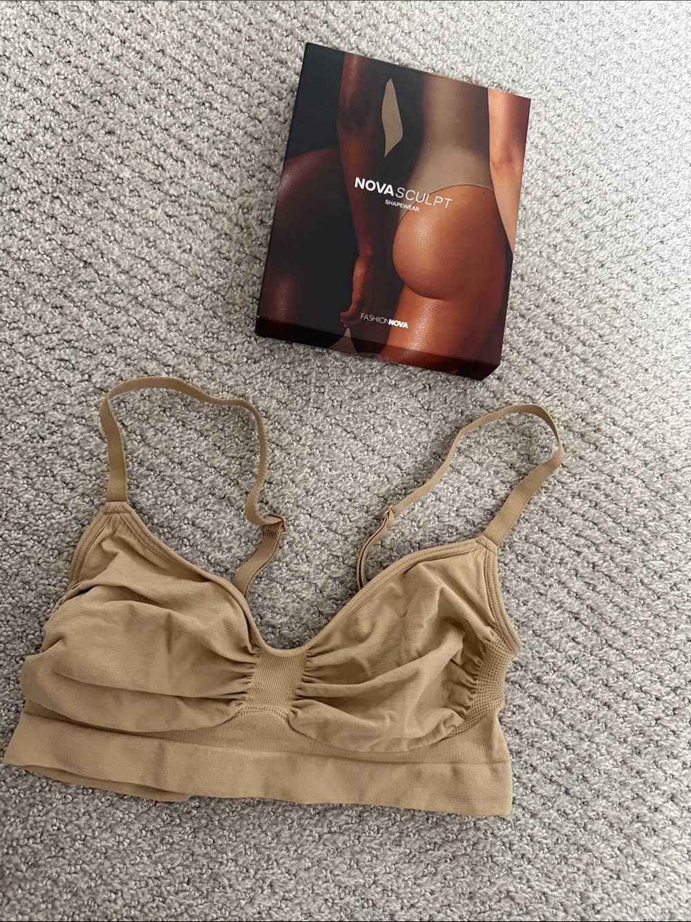 Stretch Wireless Bralette - Tan
